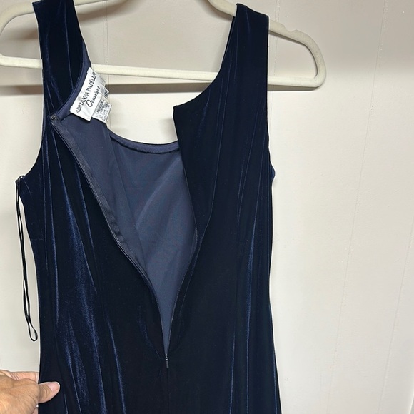 Adrianna Papell Royal Blue Square Neck Long Sleeve Gown with Jacket - Picture 14 of 15